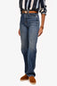 Khaite Blue Denim 'Albi' Straight Leg Jeans Size 24