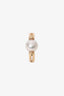 Hermés 18K Rose Gold Pearl 'Chandra' Ring Small Model