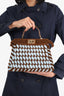 Fendi 2023 Brown/Blue Small Shearling Peekaboo With Strap