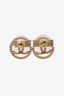 Pre-Loved Chanel™ Gold Tone Circled CC Earrings