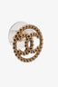 Pre-Loved Chanel™ Gold Tone Circled CC Earrings