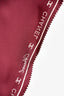Pre-Loved Chanel™ Burgundy Silk Interlocking CC Logo Scarf