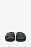 Prada Black Logo Rubber Slides Size 36.5