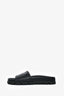 Prada Black Logo Rubber Slides Size 36.5
