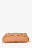 Salvatore Ferragamo Beige Woven Leather Flap Messenger Bag