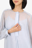 Dorothee Schumacher Light Blue 'Furry Lightness' Blouse Size 2