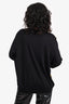 Versace 2018 Black/Yellow Barocco Silk Cardigan Size 48