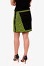 Christopher Kane Black/Green Mini Skirt Size 6