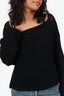 Forte Forte Black Knit Long Sleeve Cropped Sweater Size S