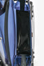 Delvaux Blue/Black PVC 'Tempete' GM Top Handle Bag