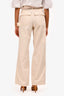 Helmut Lang Cream Cotton Pants Size 0