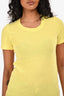 Isabel Marant Yellow Cotton Fitted T-Shirt Size XS