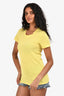 Isabel Marant Yellow Cotton Fitted T-Shirt Size XS