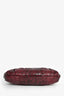 Dolce & Gabbana Burgundy Python Crystal Closure Clutch with Chain