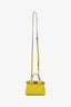 Fendi Yellow Leather Micro Peekaboo Top Handle Bag with Strap