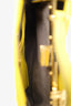 Fendi Yellow Leather Micro Peekaboo Top Handle Bag with Strap