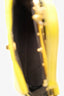 Fendi Yellow Leather Micro Peekaboo Top Handle Bag with Strap