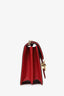 Gucci Red Leather Interlocking G Small Dollar Crossbody Bag