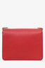 Gucci Red Leather Interlocking G Small Dollar Crossbody Bag