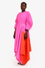 Solace London Purple/Orange Crepe Belted Gown Size 4