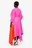 Solace London Purple/Orange Crepe Belted Gown Size 4