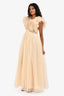 Zimmermann Beige Glimmer Tulle Gown Size 0