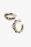 Pre-loved Chanel™ Crystal Lambskin CC Chain Hoop Earrings