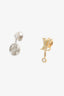Louis Vuitton 18K White/Yellow Gold Idylle Blossom LV Logo Diamond Ear Studs