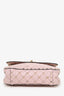 Valentino Pink Leather Rockstud Spike Medium Top Handle Bag