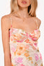 House of CB Cream/Orange Floral Maxi Dress Size M