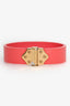 Louis Vuitton Coral Patent Leather Bracelet Size 17