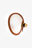 Hermès 2012 White/Brown Reversible Leather Imprevisible Bracelet PM