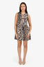 Ganni Leopard Denim Sleeveless Dress Size 32