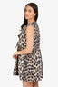 Ganni Leopard Denim Sleeveless Dress Size 32