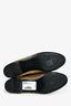 Pre-Loved Chanel™ Gold/Black Leather CC Cap Toe Ballet Flats Size 37.5