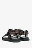 Fendi Brown/Black Zucca Satin Feel Sandals Size 37.5