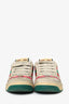 Gucci Beige/Pink Screener Distressed Sneakers Size 35
