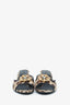 Dolce & Gabbana Leopard Crystal Accent Mules Size 40