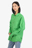 Nanushka Green Button Down Shirt Size M