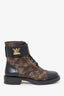 Louis Vuitton Brown Monogram Wonderland Ranger Combat Boots Size 38