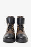 Louis Vuitton Brown Monogram Wonderland Ranger Combat Boots Size 38
