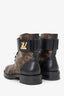Louis Vuitton Brown Monogram Wonderland Ranger Combat Boots Size 38