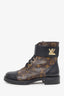 Louis Vuitton Brown Monogram Wonderland Ranger Combat Boots Size 38