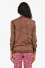 Louis Vuitton Brown  Graphic Printed Cardigan Size S