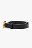 Gucci Black Leather GG Marmont Thin Belt Size 75/30