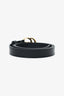 Gucci Black Leather GG Marmont Thin Belt Size 75/30