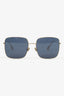 Christian Dior Gold Tone Frame Square Sunglasses