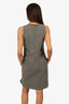 Brunello Cucinelli Grey Beaded Detail Dress Size S