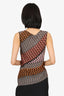 Missoni Brown/Orange Knit Sleeveless Top Estimated Size S