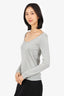 Missoni Silver Metallic Knit Round Neck Top Estimated Size Small